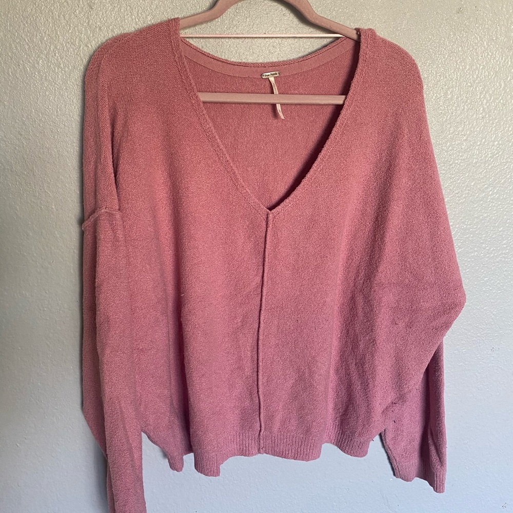 Mauve free people sweater